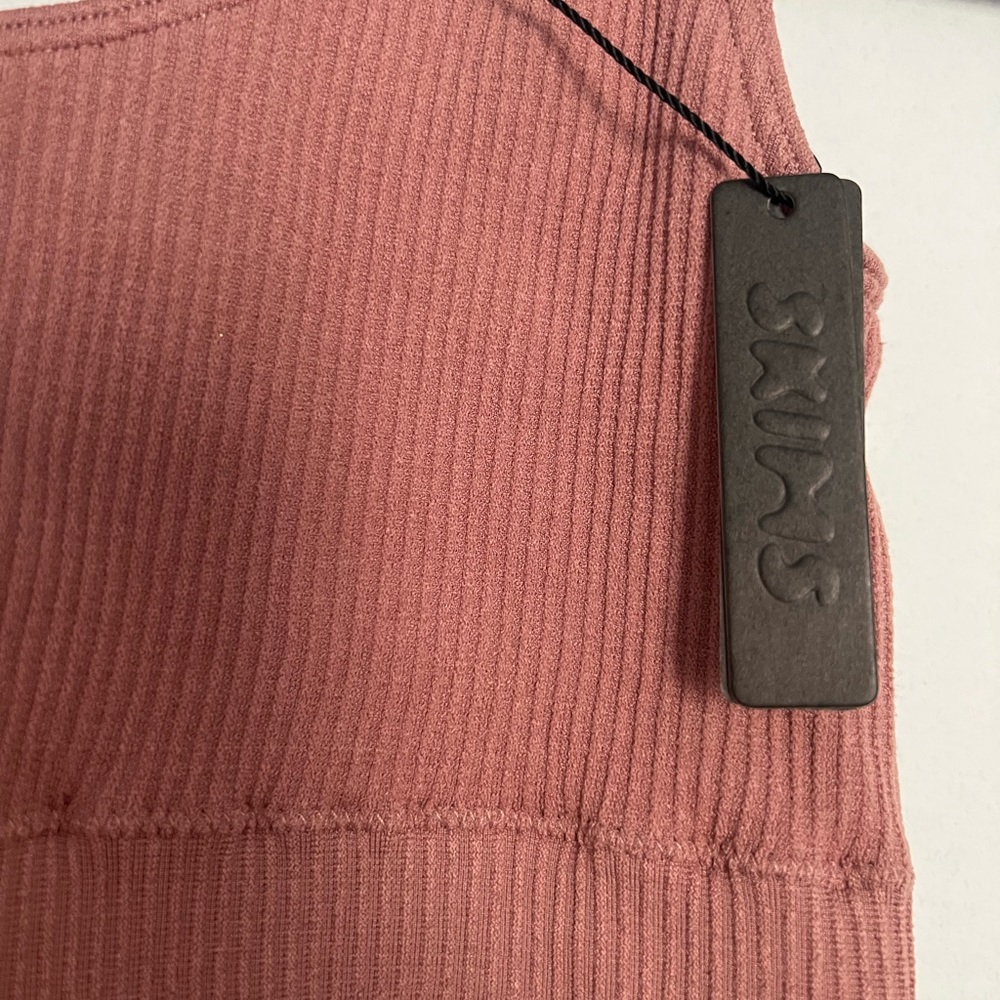 SKIMS ROSE CLAY Scoop-neck stretch-jersey bra - Picture 4 of 9